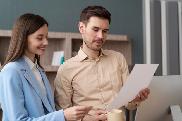 Job-ready employee taking part in workplace induction and practical learning.
